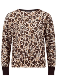 Animal Print Fine Knit Jumper