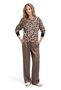 Animal Print Fine Knit Jumper