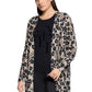 Animal Print Longline Cardigan