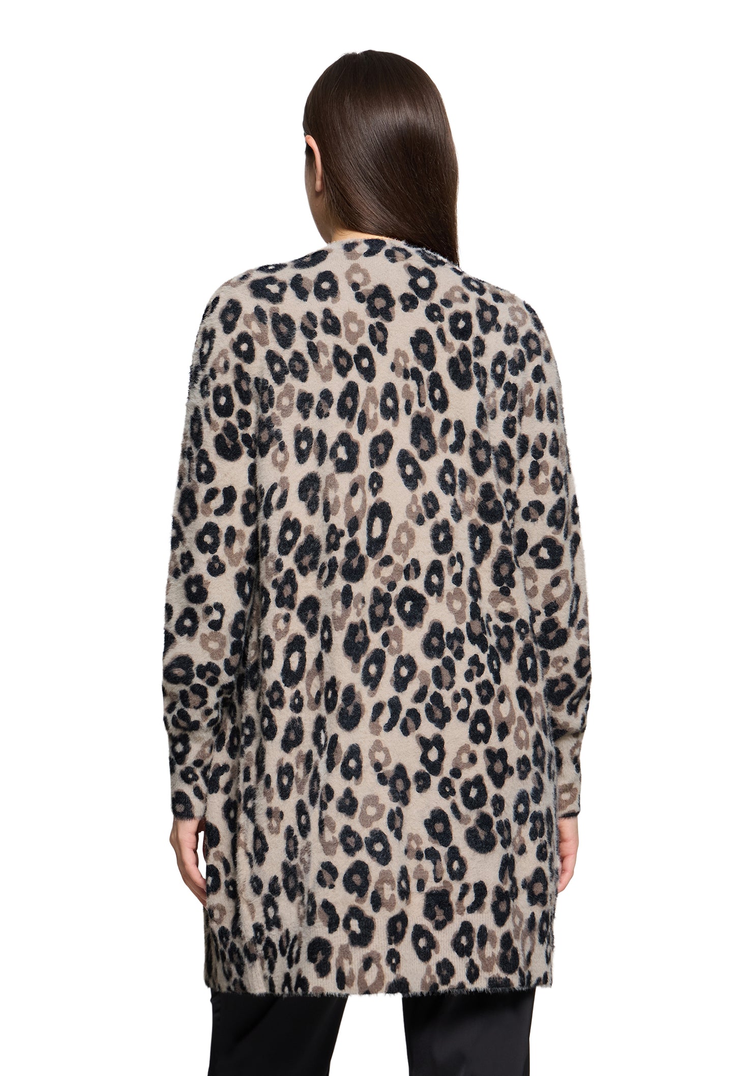 Animal Print Longline Cardigan