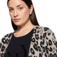 Animal Print Longline Cardigan