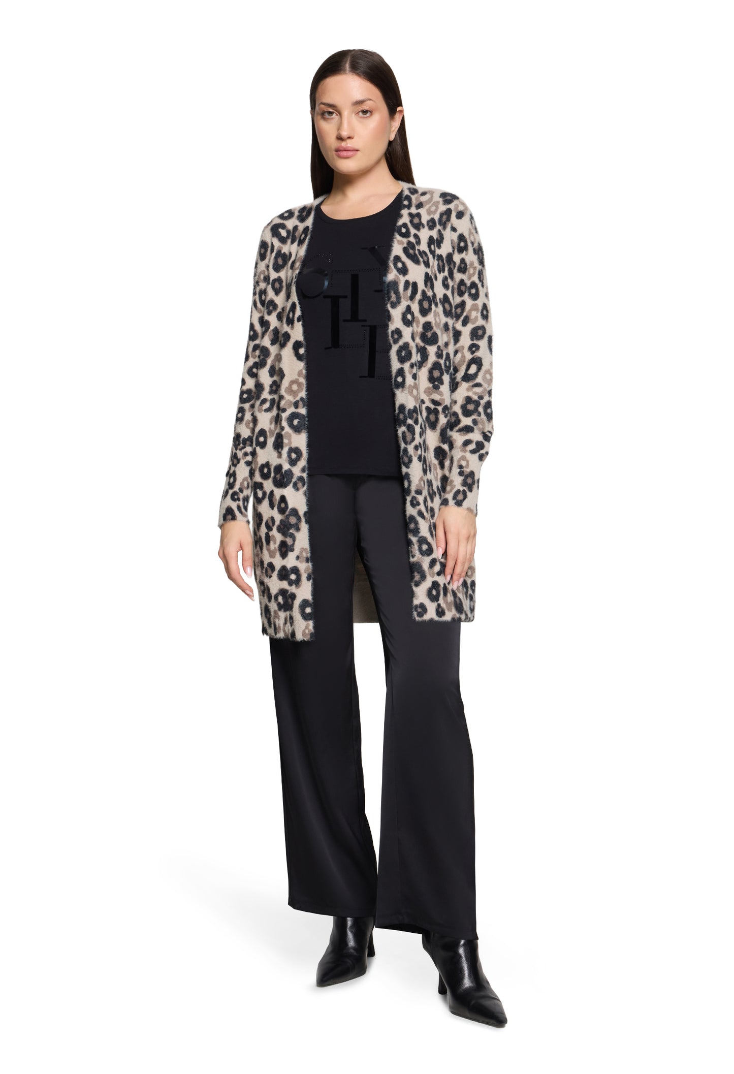 Animal Print Longline Cardigan