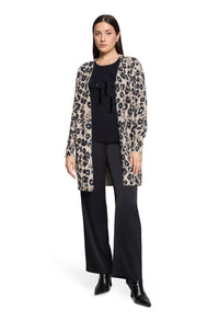 Animal Print Longline Cardigan