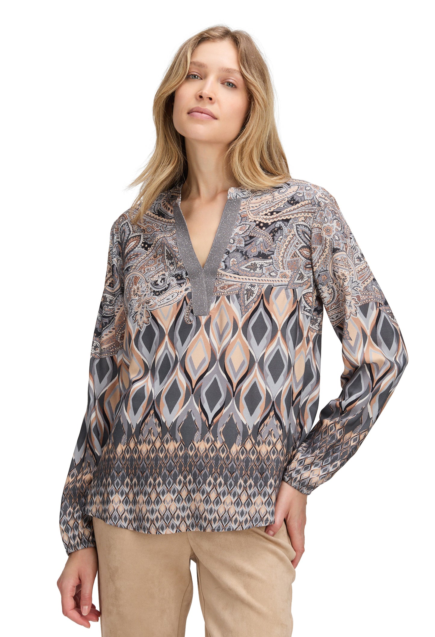 Abstract Print Blouse