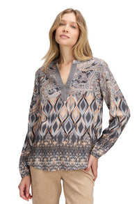 Abstract Print Blouse