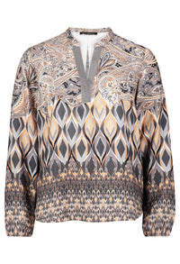 Abstract Print Blouse