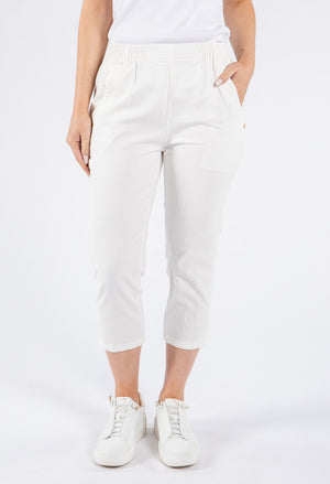 Pull on Capris with Embroidery detailing