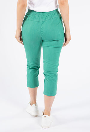 Pull on Capris with Embroidery detailing