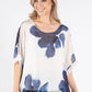 Abstract Floral Waterfall Top