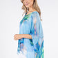 Abstract Floral Waterfall Top