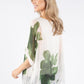 Abstract Floral Waterfall Top