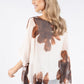 Abstract Floral Waterfall Top