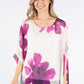 Abstract Floral Waterfall Top
