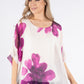 Abstract Floral Waterfall Top
