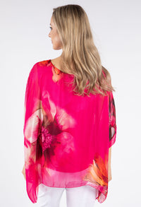 Abstract Floral Waterfall Top