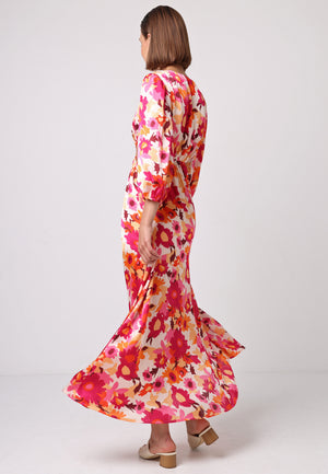 Cut Out Long Sleeve Maxi Dress