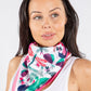 Satin Feel Animal Print Scarf