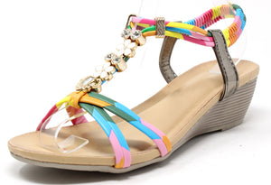 Diamond and Floral Wedge