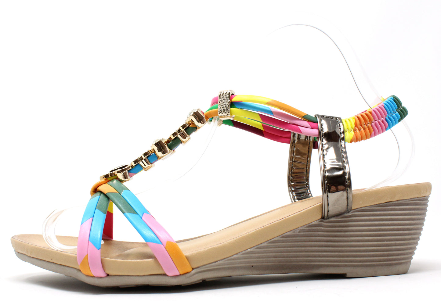 Diamond and Floral Wedge