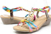 Diamond and Floral Wedge