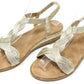 Metallic Twist Sandal