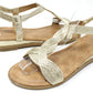 Metallic Twist Sandal