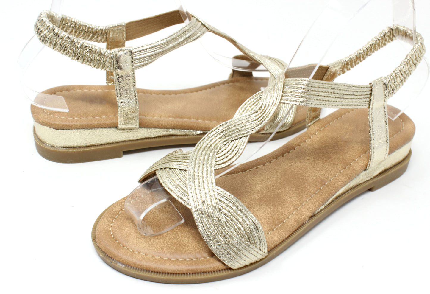 Metallic Twist Sandal