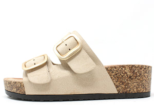 Soft Gold Buckle Sandal