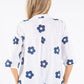 Floral Print Buttoned Blouse