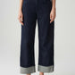 Miva Turn-Up Cropped Wide Jeans