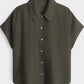 Fasinga Loose shirt blouse with crinkle structure