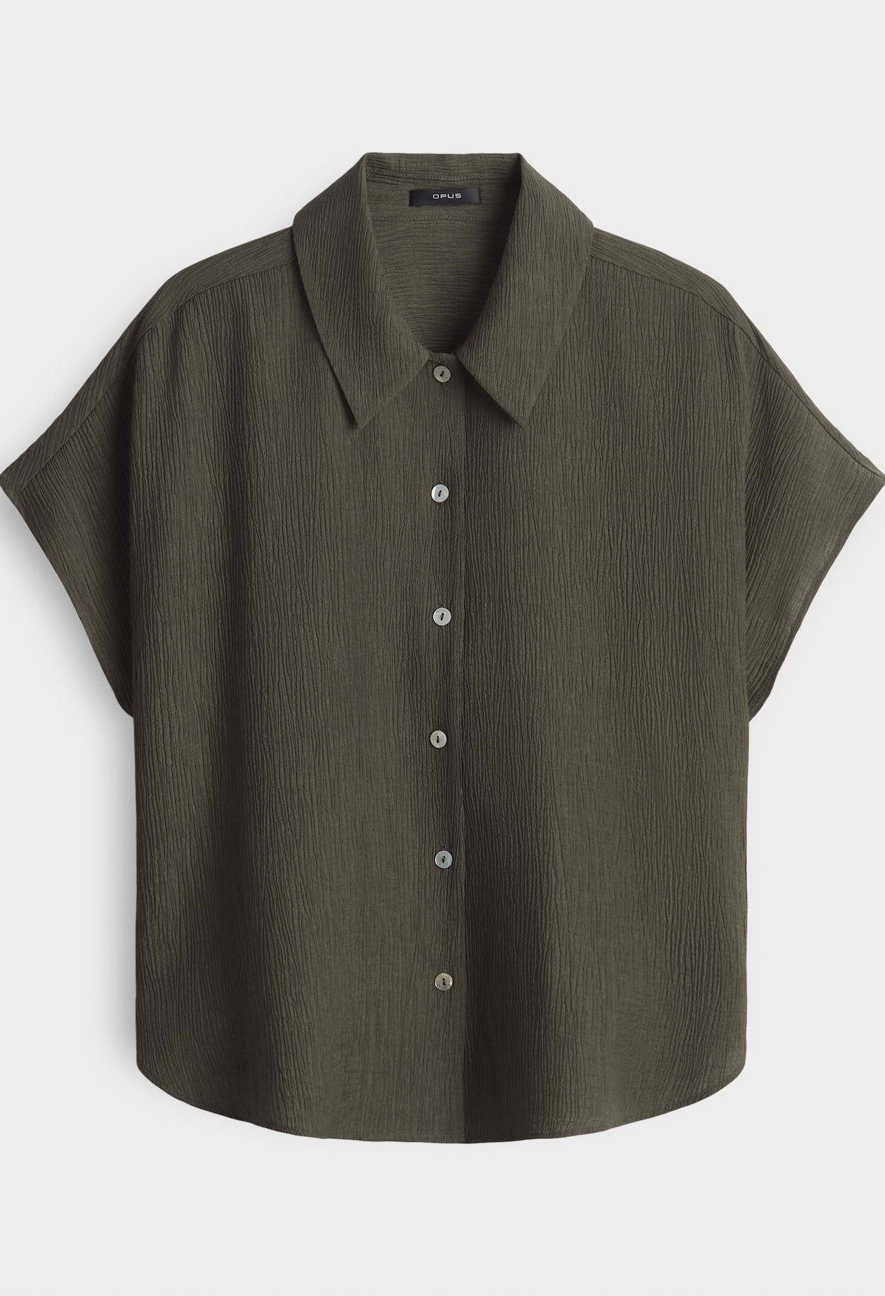 Fasinga Loose shirt blouse with crinkle structure
