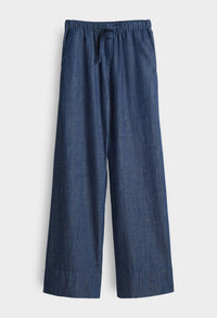 Melane Denim Wide Leg Joggers