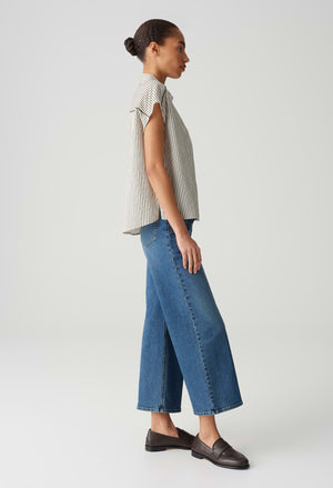 Famella regular striped blouse