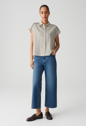 Famella regular striped blouse