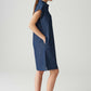 Wellja Loose Denim Shirt Dress