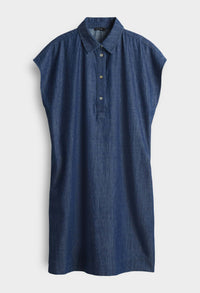 Wellja Loose Denim Shirt Dress