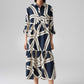 Werano Lane Printed Midi Dress