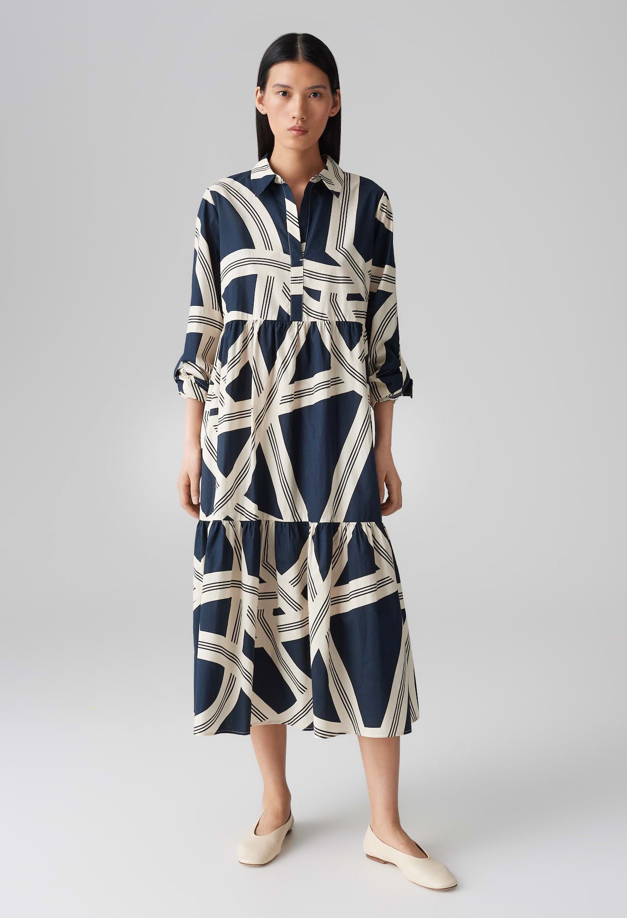 Werano Lane Printed Midi Dress