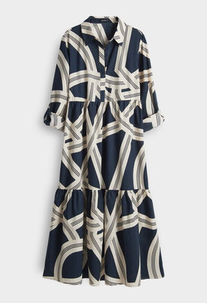 Werano Lane Printed Midi Dress