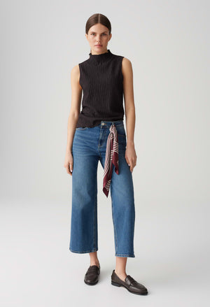 Idala slim jersey top