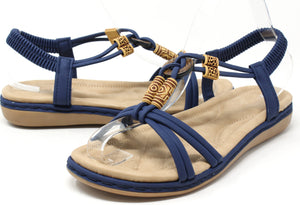 Wooden Look Beaded Sandal