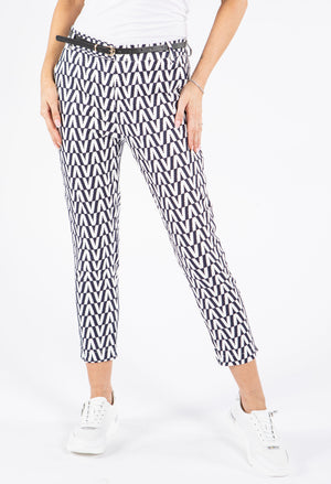 Chevron Slim Fit Trousers