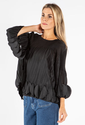 Petal Pleated Blouse