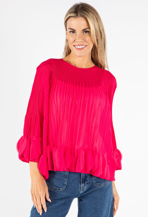 Petal Pleated Blouse
