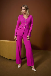 Formal Round-neck Top