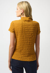 Textured High Neck Top