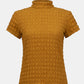 Textured High Neck Top