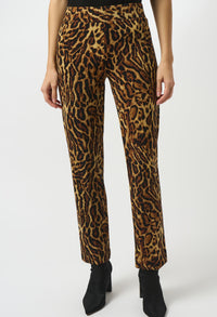 Slim Animal Print Trousers