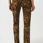 Slim Animal Print Trousers